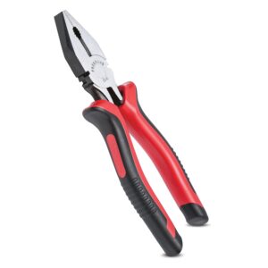 FREEMANS FCP08 Combination Plier with Cellulose Acetate Sleeve for Home DIY & Electrical Applications II Plier for Bending, Holding, Cutting & Pulling etc – 8 Inch