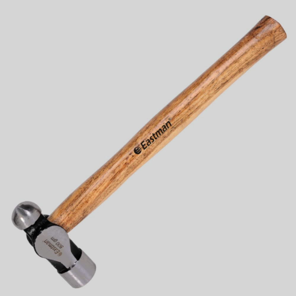 Eastman Ball Pein Hammers - American Type, 300 Gms, Drop Forged Steel with Seasoned Wood Handle