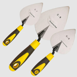 Set of 3 Karni/Kanni (Small, Medium, Large) | Karni Tools for Plaster | Trowel Set for Cement Works | Mason Tools